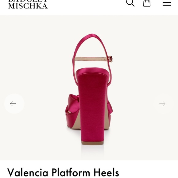 BADGLEY MISCHKA | Jewel Valencia platforms Sz 9.5 Pink punch - Picture 7 of 8
